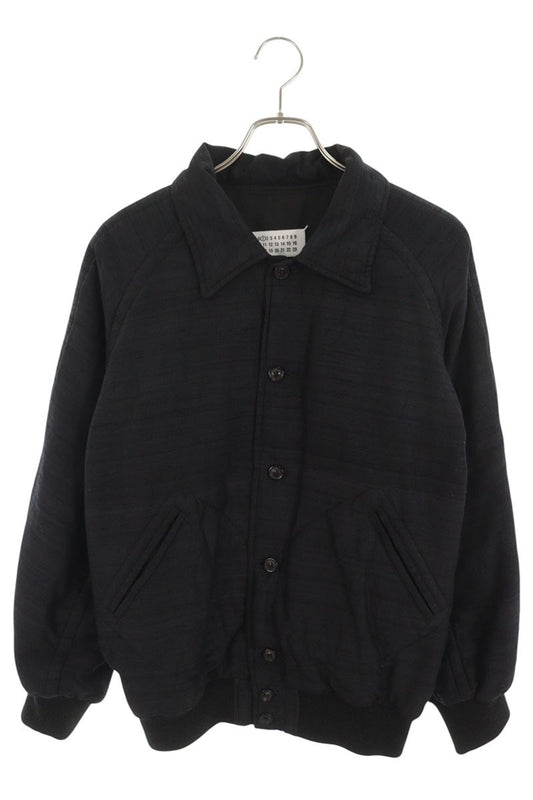 Maison Margiela 23SS Silk Bomber Jacket Black Size 44
