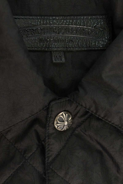 Chrome Hearts Riggins Quilted Nylon Black Silver Jacket Size M