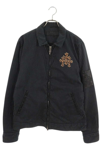 Chrome Hearts Leather Leopard Patch Jacket Multi Size L
