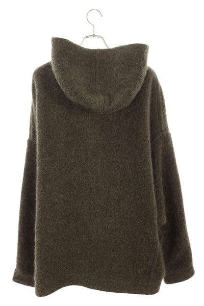 Rick Owens Wool Blend Zip Front Jacket Brown Size 46