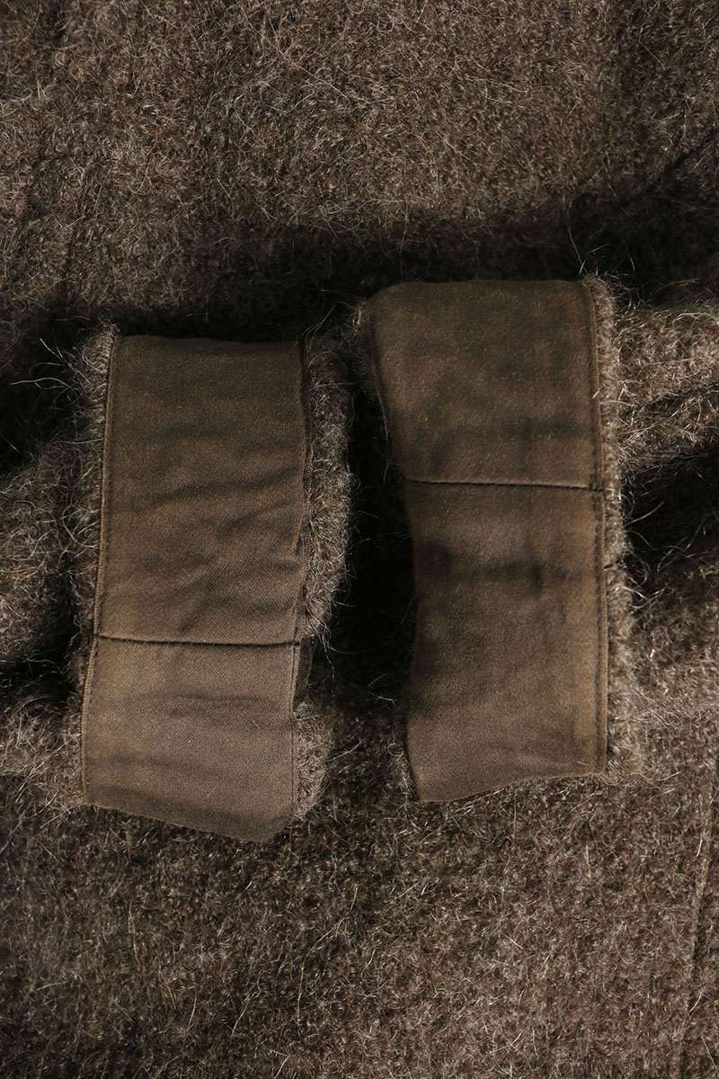 Rick Owens Wool Blend Zip Front Jacket Brown Size 46