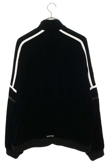 Chrome Hearts VELVET TRACKSUIT JACKET Navy/Silver Size XL