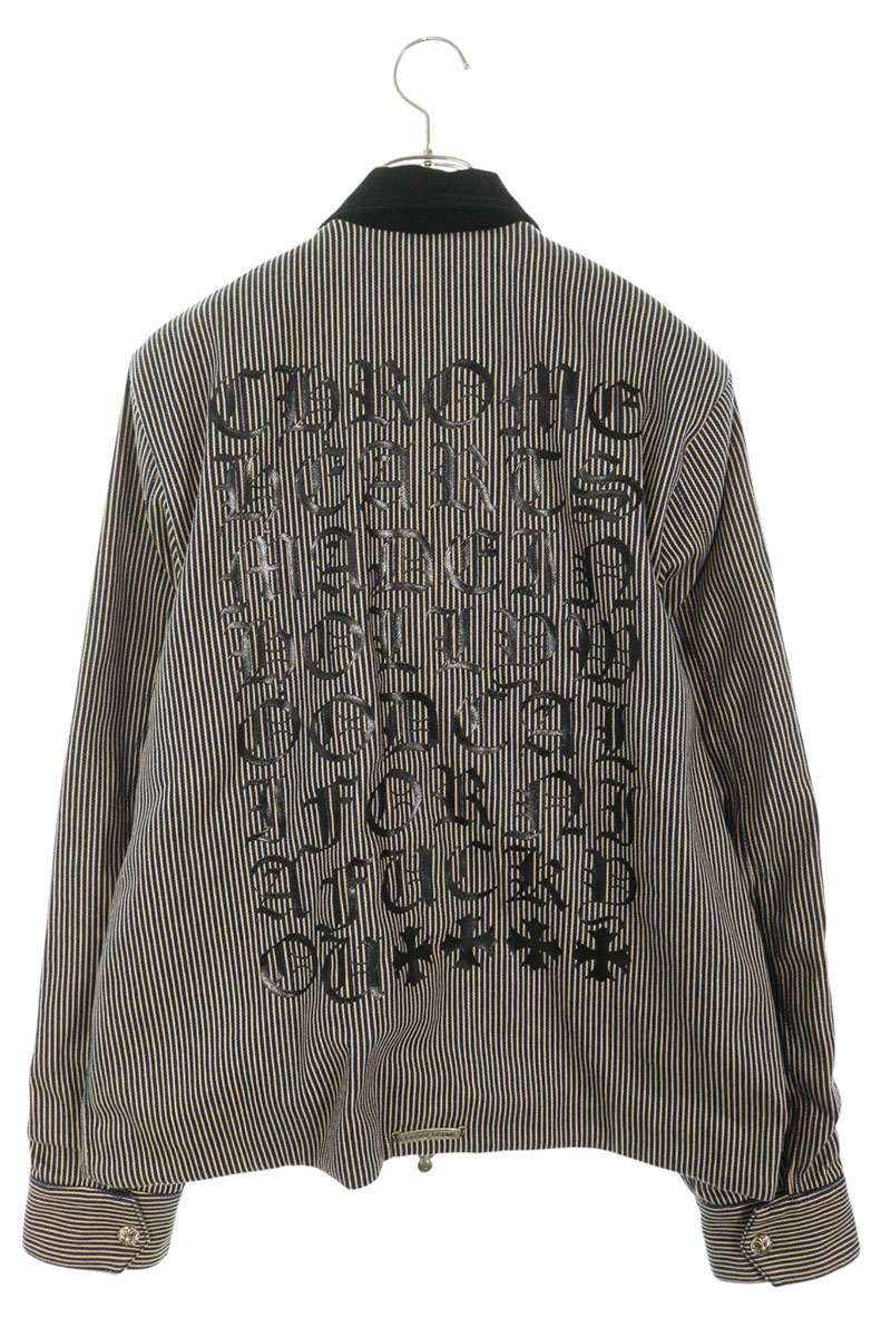 Chrome Hearts STREET MEAT Back Print Hickory Jacket Size L