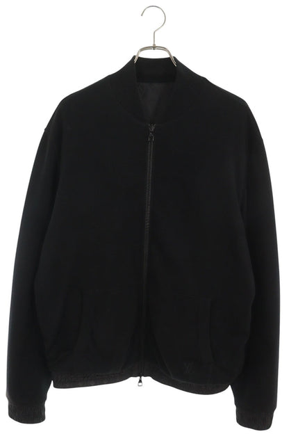 LOUISVUITTON Monogram Reversible Bomber Jacket Black Size L
