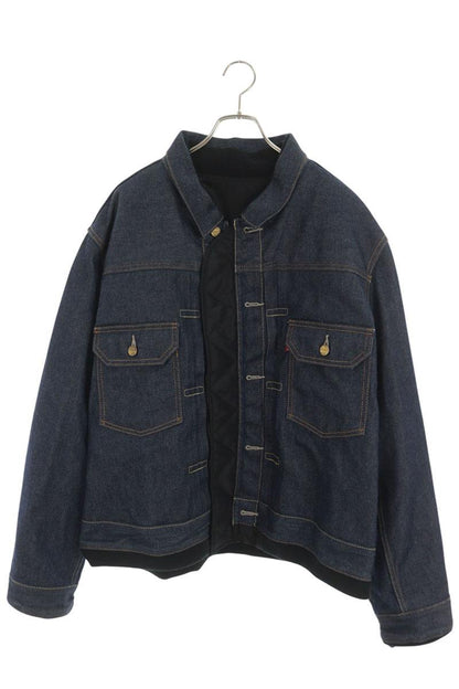 LEVI'S Sacai 25SS Reversible Denim Nylon Jacket Multi Size L
