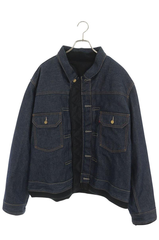 LEVI'S Sacai 25SS Reversible Denim Nylon Jacket Multi Size L