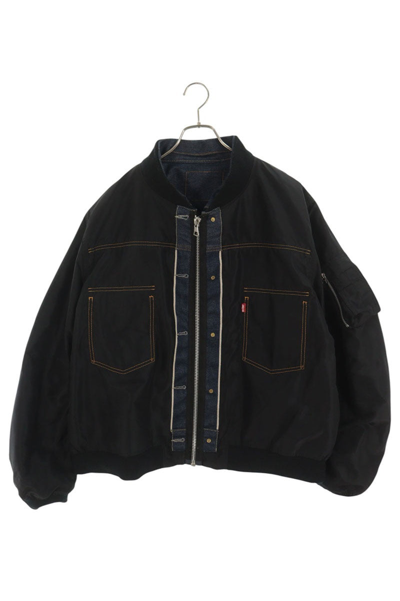 LEVI'S Sacai 25SS Reversible Denim Nylon Jacket Multi Size L