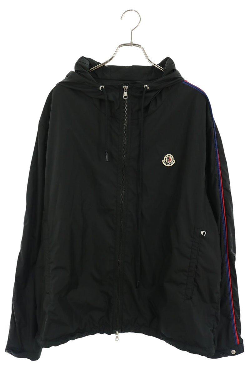 MONCLER Hattab Hooded Nylon Blouson Black Size 6