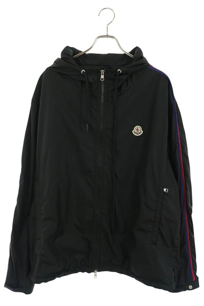 MONCLER Hattab Hooded Nylon Blouson Black Size 6