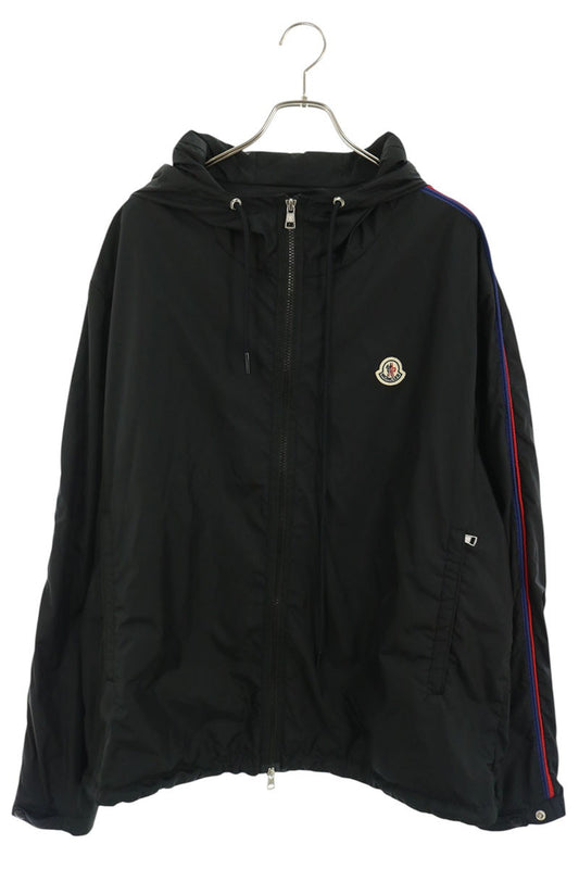 MONCLER Hattab Hooded Nylon Blouson Black Size 6