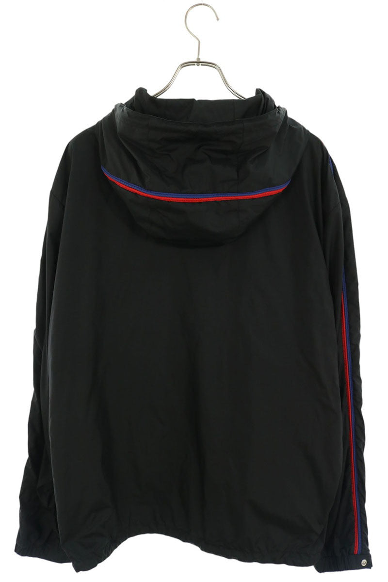 MONCLER Hattab Hooded Nylon Blouson Black Size 6