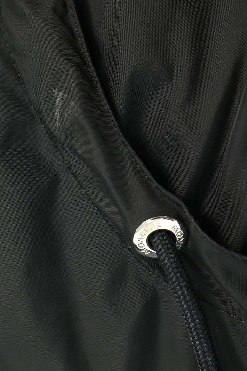 MONCLER Hattab Hooded Nylon Blouson Black Size 6
