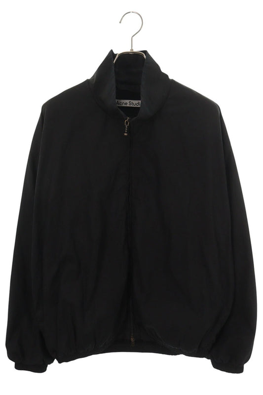 ACNE STUDIOS Back Logo Print Cotton Jacket Black Size 42