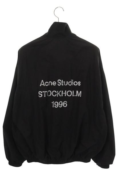 ACNE STUDIOS Back Logo Print Cotton Jacket Black Size 42