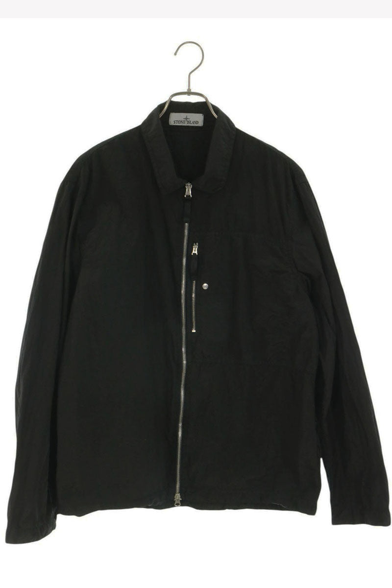 STONEISLAND 25SS Nylon Zip Jacket Black Size XL