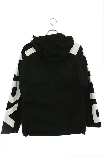 Burberry Side Logo Print Nylon Hooded Jacket Black Size M