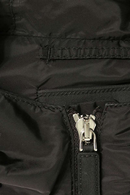 PRADA Hooded Triangle Logo Nylon Jacket Black Size 52
