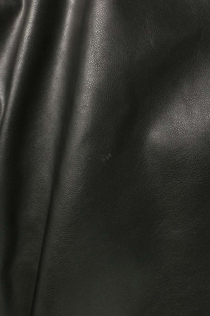 DIESEL J-MICC Faux Leather Hooded Jacket Black Size 46