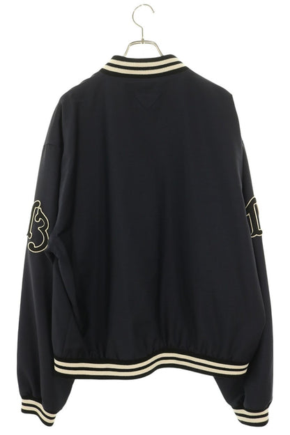 PRADA P Logo Varsity Jacket Navy Size XL