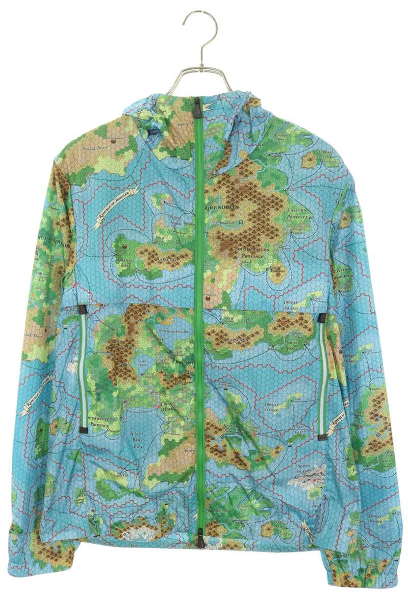 MONCLER GRENOBLE 23SS Easton All-Over Jacket Green Size 1