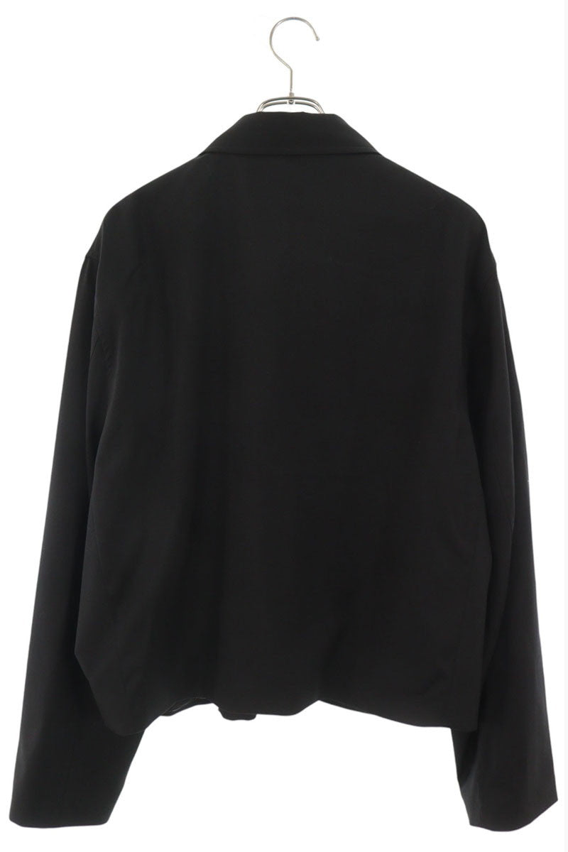 OUR LEGACY 26SS Zip-Up Wool Mini Jacket Black Size 48