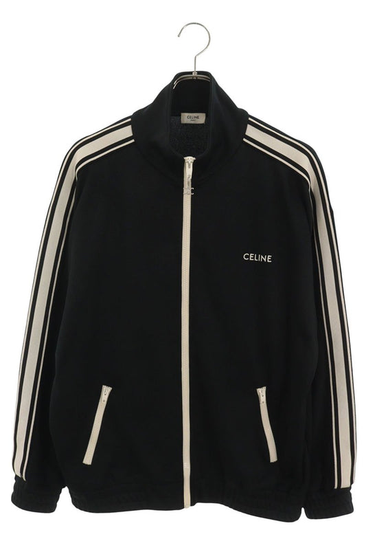 CELINE Double Face Jersey Polyester Jacket Black Size S