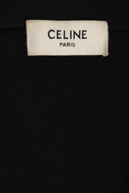 CELINE Double Face Jersey Polyester Jacket Black Size S