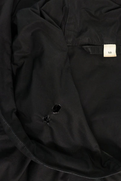 Burberry Logo Print Hooded Zip Jacket Black Size 50