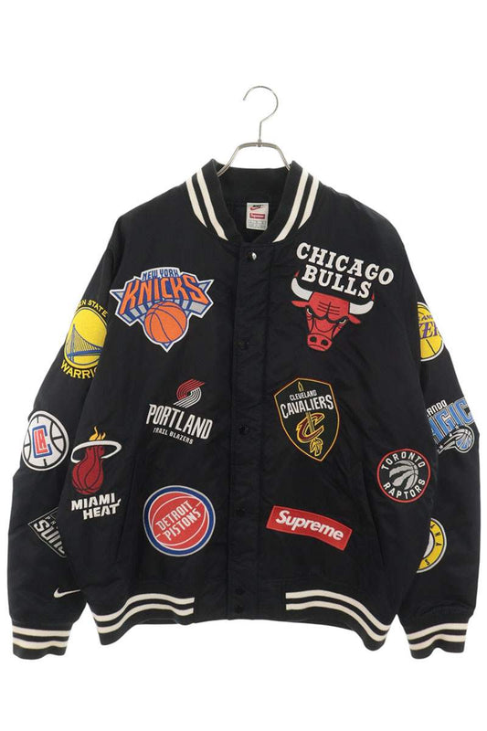 SUPREME 18SS NBA Teams Warm-Up Jacket Black Size L
