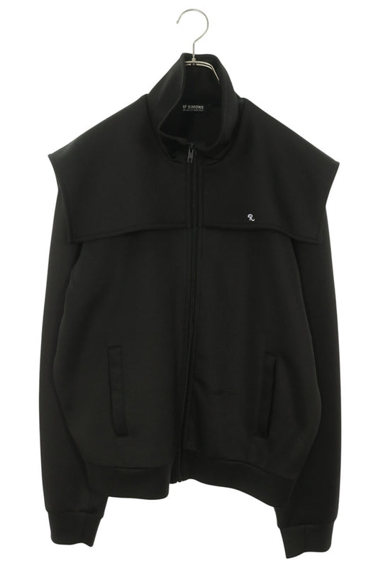 RAF SIMONS 22AW Storm Flap Zip Track Jacket Black Size M
