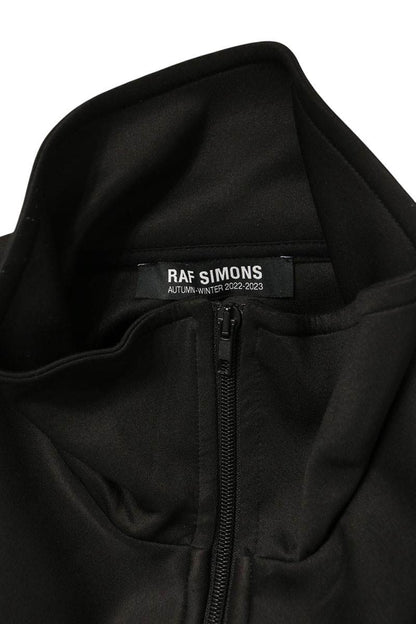 RAF SIMONS 22AW Storm Flap Zip Track Jacket Black Size M