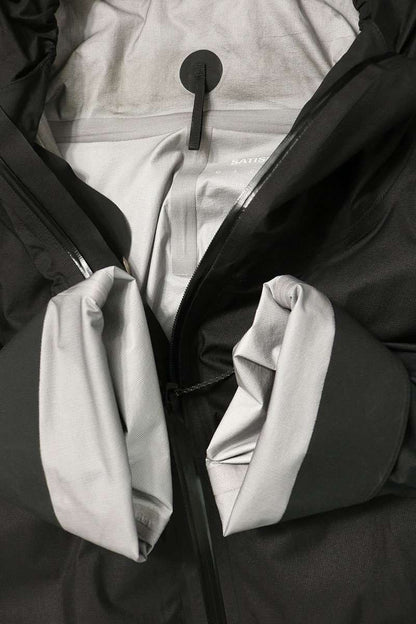 Satisfy Pertex 3L Fly Rain Nylon Jacket Black Size 4
