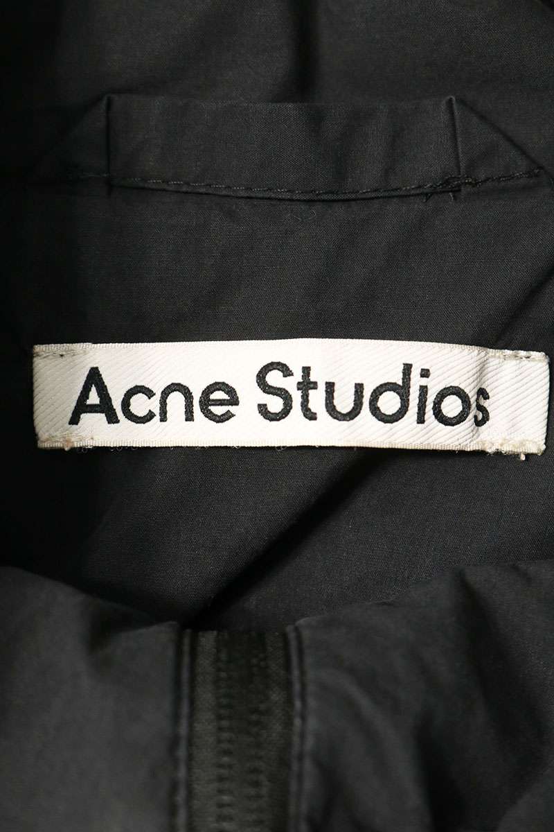 ACNE STUDIOS Back Logo Print Jacket Black Size 46