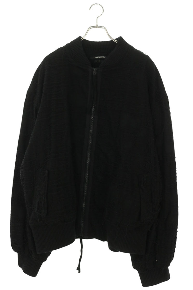 TROUBLED WATERS MUMMY Cotton Bomber Jacket Black Size XL
