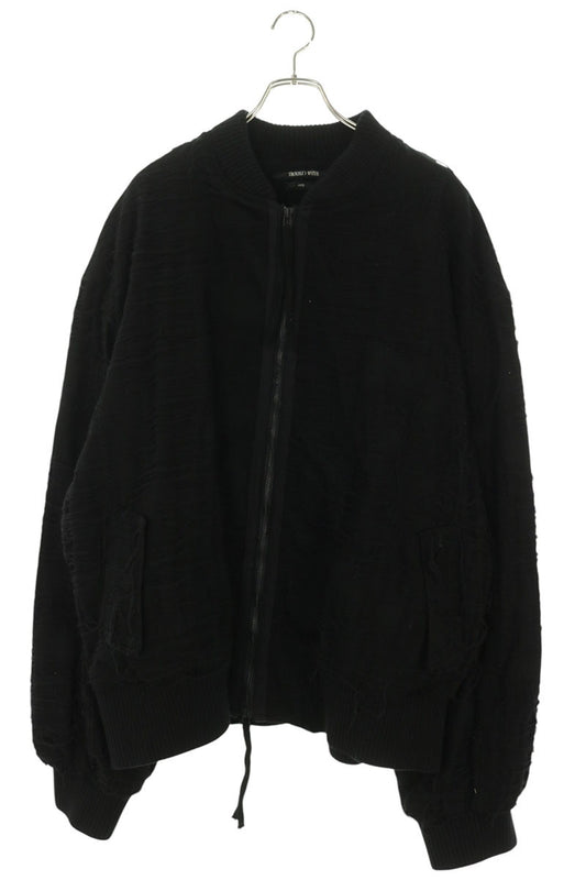 TROUBLED WATERS MUMMY Cotton Bomber Jacket Black Size XL