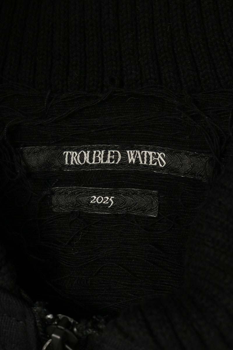 TROUBLED WATERS MUMMY Cotton Bomber Jacket Black Size XL