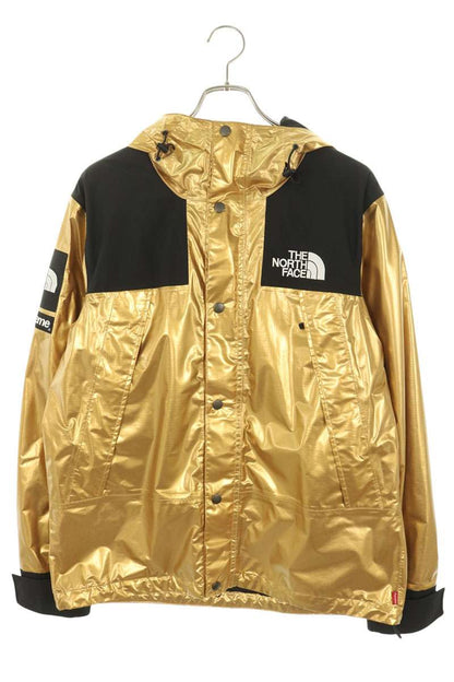 SUPREME x TNF 18SS Metallic Mountain Parka Gold Blouson Size S