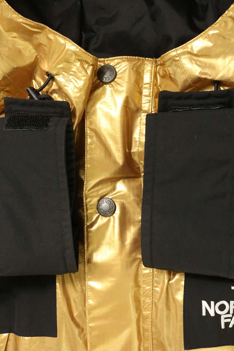 SUPREME x TNF 18SS Metallic Mountain Parka Gold Blouson Size S