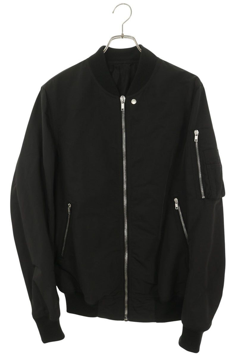 Rick Owens CLASSIC FLIGHT Bomber Jacket Black Size 48