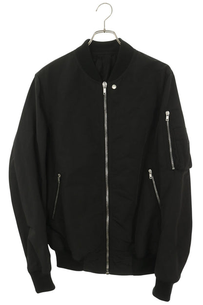 Rick Owens CLASSIC FLIGHT Bomber Jacket Black Size 48