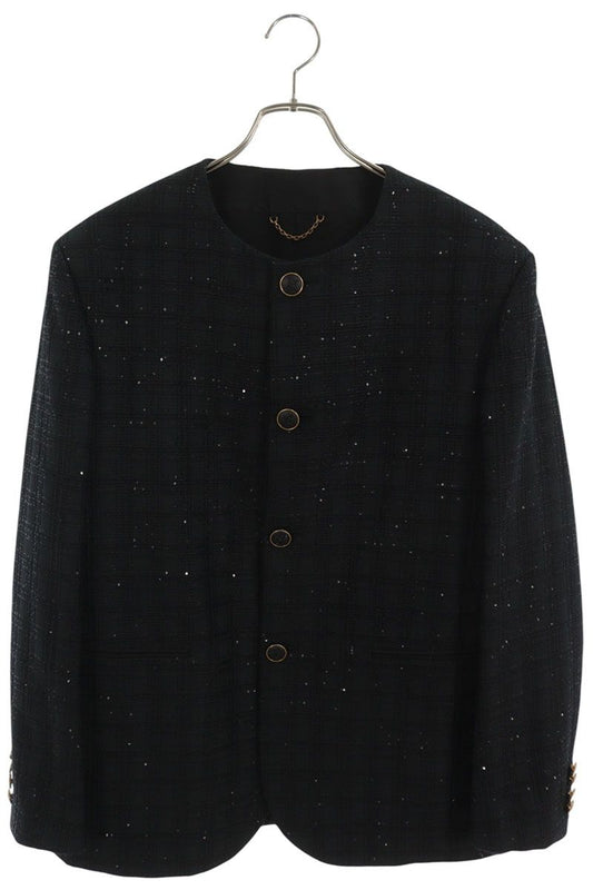 LOUISVUITTON 25AW Sequin Embroidered Blouson Black Size 50