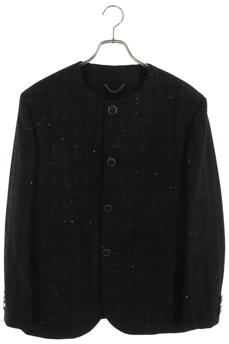 LOUISVUITTON 25AW Sequin Embroidered Blouson Black Size 50