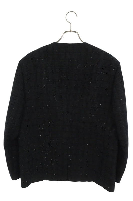 LOUISVUITTON 25AW Sequin Embroidered Blouson Black Size 50