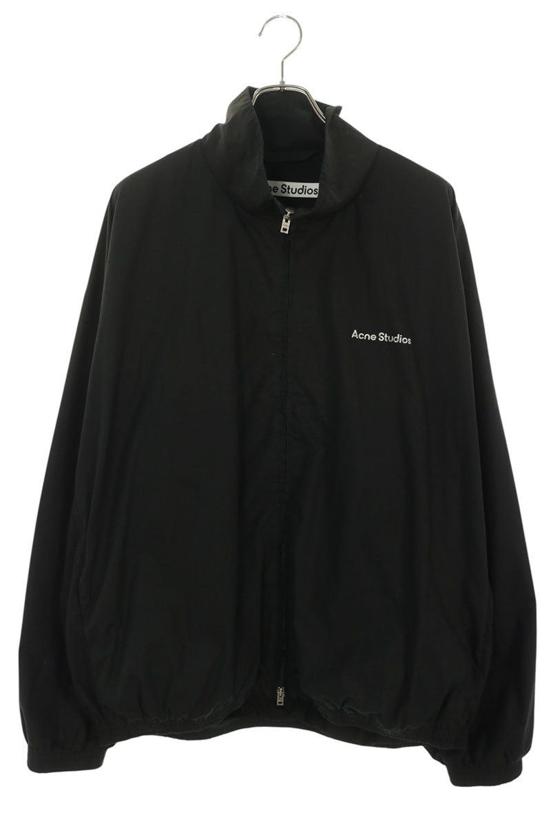 ACNE STUDIOS Back Logo Print Cotton Jacket Black Size 50