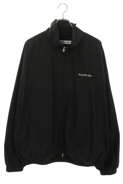 ACNE STUDIOS Back Logo Print Cotton Jacket Black Size 50