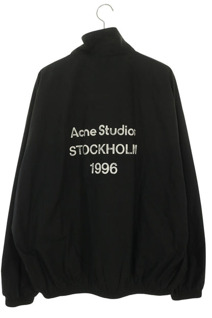 ACNE STUDIOS Back Logo Print Cotton Jacket Black Size 50