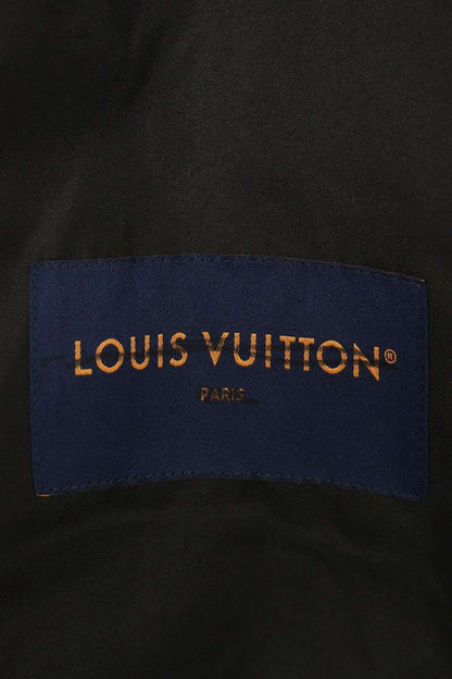 LOUISVUITTON 23SS Patch Zip Nylon Jacket Black Size 54