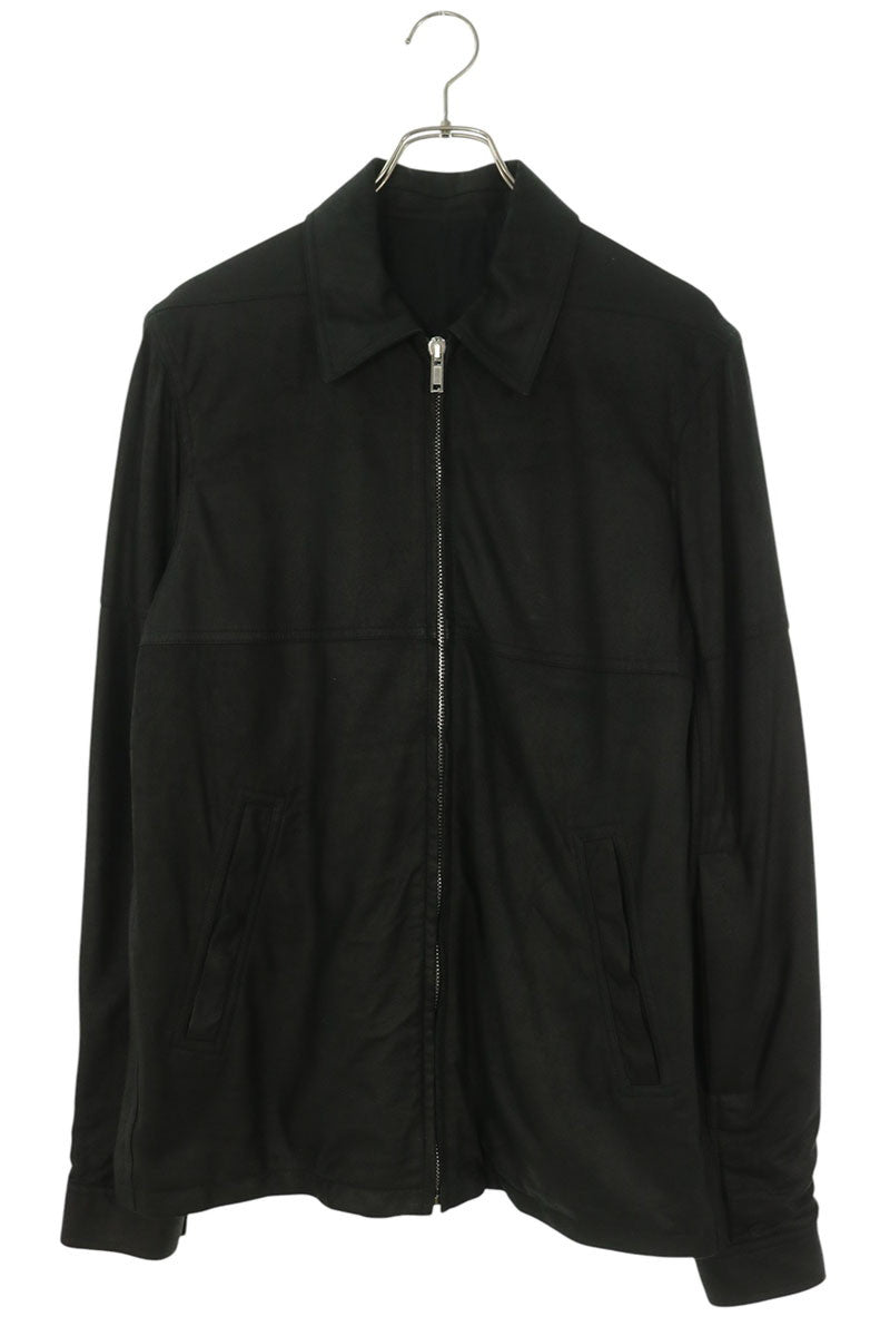 Rick Owens BRAD JKT Lamb Leather Zip Jacket Black Size 46