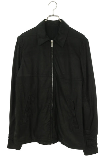 Rick Owens BRAD JKT Lamb Leather Zip Jacket Black Size 46