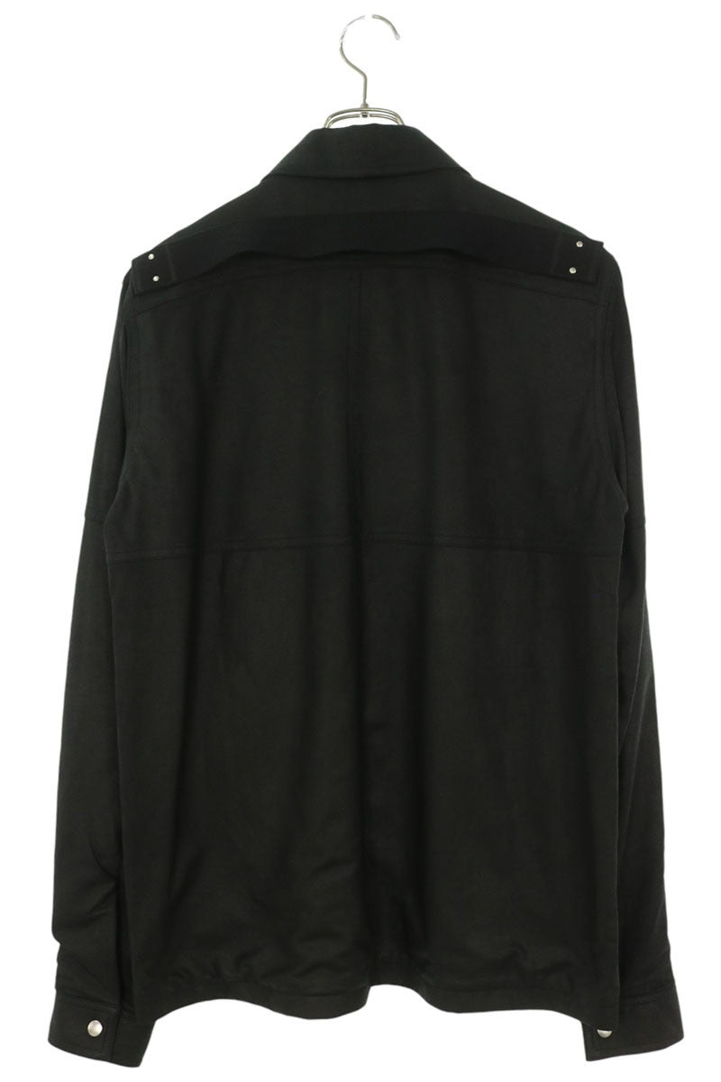 Rick Owens BRAD JKT Lamb Leather Zip Jacket Black Size 46